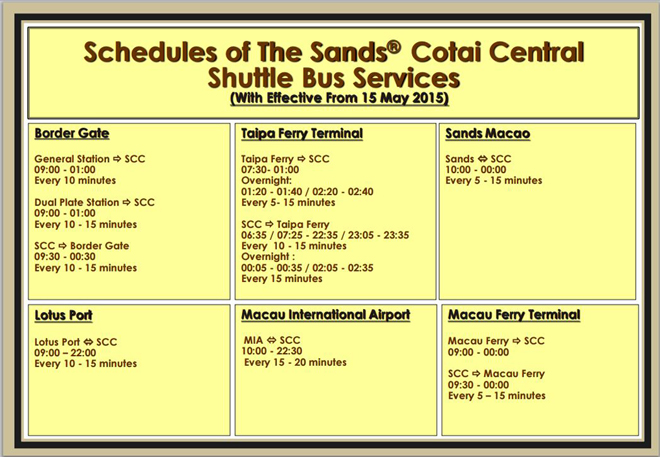 ocean downs casino shuttle bus schedule