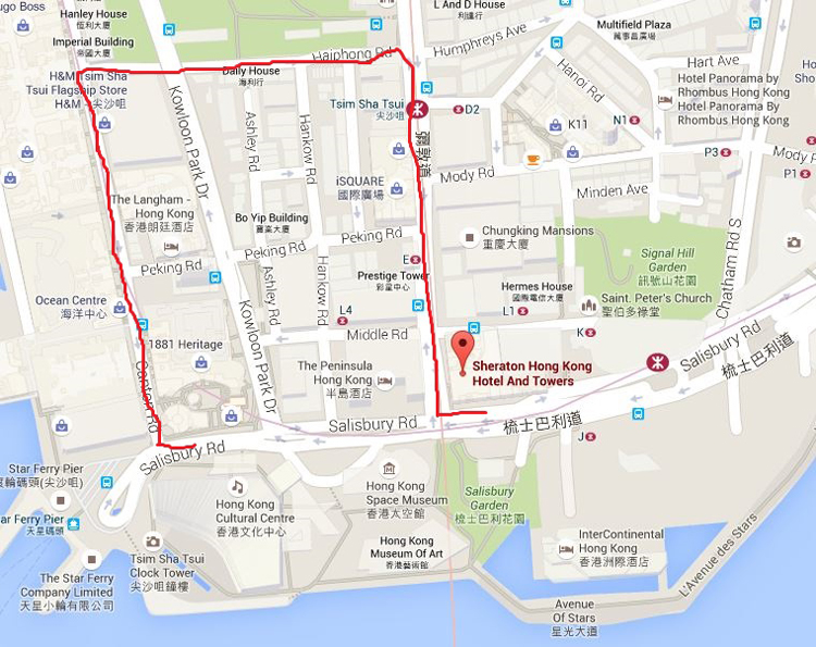New Year parade route Hong Kong