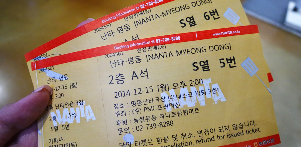 buying tickets nanta show myeongdong hulutrip,nanta show myeongdong  theater online booking hulutrip