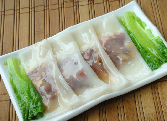 Yinji steamed rice roll, Bulachang, with a thin skin and plentiful meat fulling, steamed rice roll shop with long history, steamed rice roll