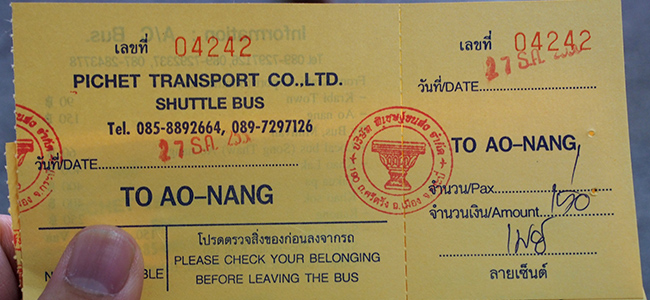 how to get to an nang,krabi airport to ao nang,transfer from krabi airport to ao nang,bus from krabi airport to ao nang, taxi from krabi airport to ao nang