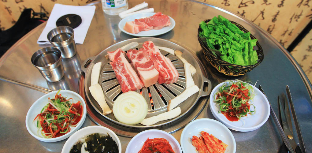BBQ at Baekbun Garden Aewol,Aewol-eup Jeju bbq,Roasted Black Pork Tenderloin Jeju,Black Pork Belly Jeju,Black Pork BBQ Jeju