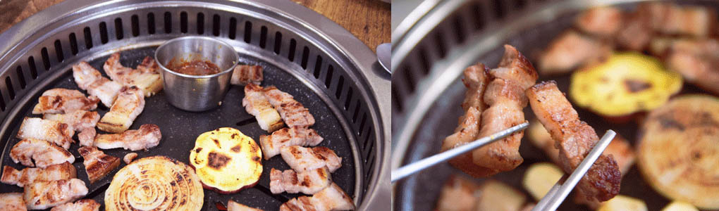 BBQ at Baekbun Garden Aewol,Aewol-eup Jeju bbq,Roasted Black Pork Tenderloin Jeju,Black Pork Belly Jeju,Black Pork BBQ Jeju