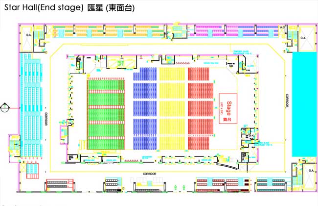 Star Hall--Venue of Sugizo VS Inoran Hong Kong Tour 2017, Sugizo VS Inoran Hong Kong Tour Location, Star Hall Map