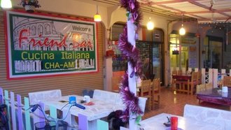friend bar pizzeria in thailand,Italian, Pizza,Menu price, MailBox,Phone Number,food consumption 