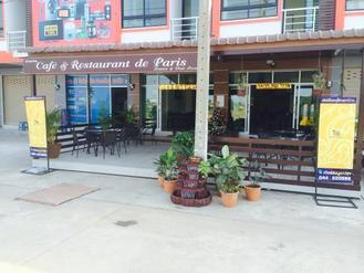 Café & restaurant de Paris in thailand,French, Thai,Menu price, MailBox,Phone Number,food consumption 