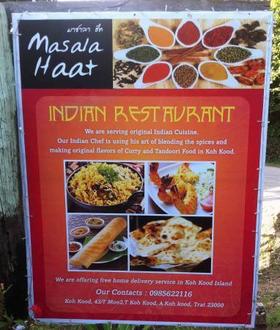 Masala Haat Koh Kood in thailand,Indian,Menu price, MailBox,Phone Number,food consumption 