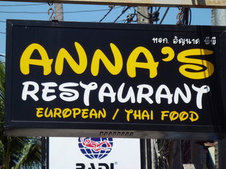Anna's Restaurant in thailand,Noodle, Asian, Thai, European,Menu price, MailBox,Phone Number,food consumption 