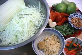 Thai papaya salad, our original recipe, "Som tum",Main courseMenu price, MailBox, Phone Number, food consumption 