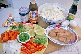 Thai Fried Rice w/Chicken, "Khao Pad Namprik Pao Sai Kai",Popular FavoritesMenu price, MailBox, Phone Number, food consumption 