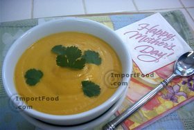 Butternut squash soup with red curry paste,American-Thai / AsianMenu price, MailBox, Phone Number, food consumption 