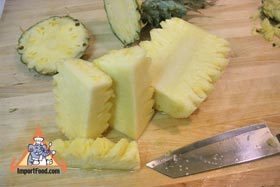 Feature: How to Peel and Slice Fresh Pineapple, The Thai Way,Appetizers / DessertMenu price, MailBox, Phone Number, food consumption 