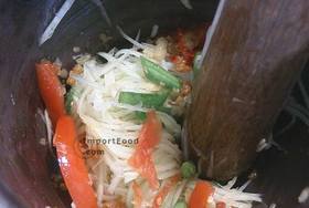 Thai papaya salad, our original recipe, "Som tum",Main courseMenu price, MailBox, Phone Number, food consumption 