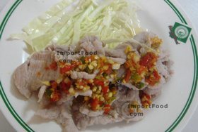 Lime Pork, "Moo Manao",Main courseMenu price, MailBox, Phone Number, food consumption 