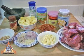 Northern Thai beef curry. "Gaeng hanglay",Main courseMenu price, MailBox, Phone Number, food consumption 